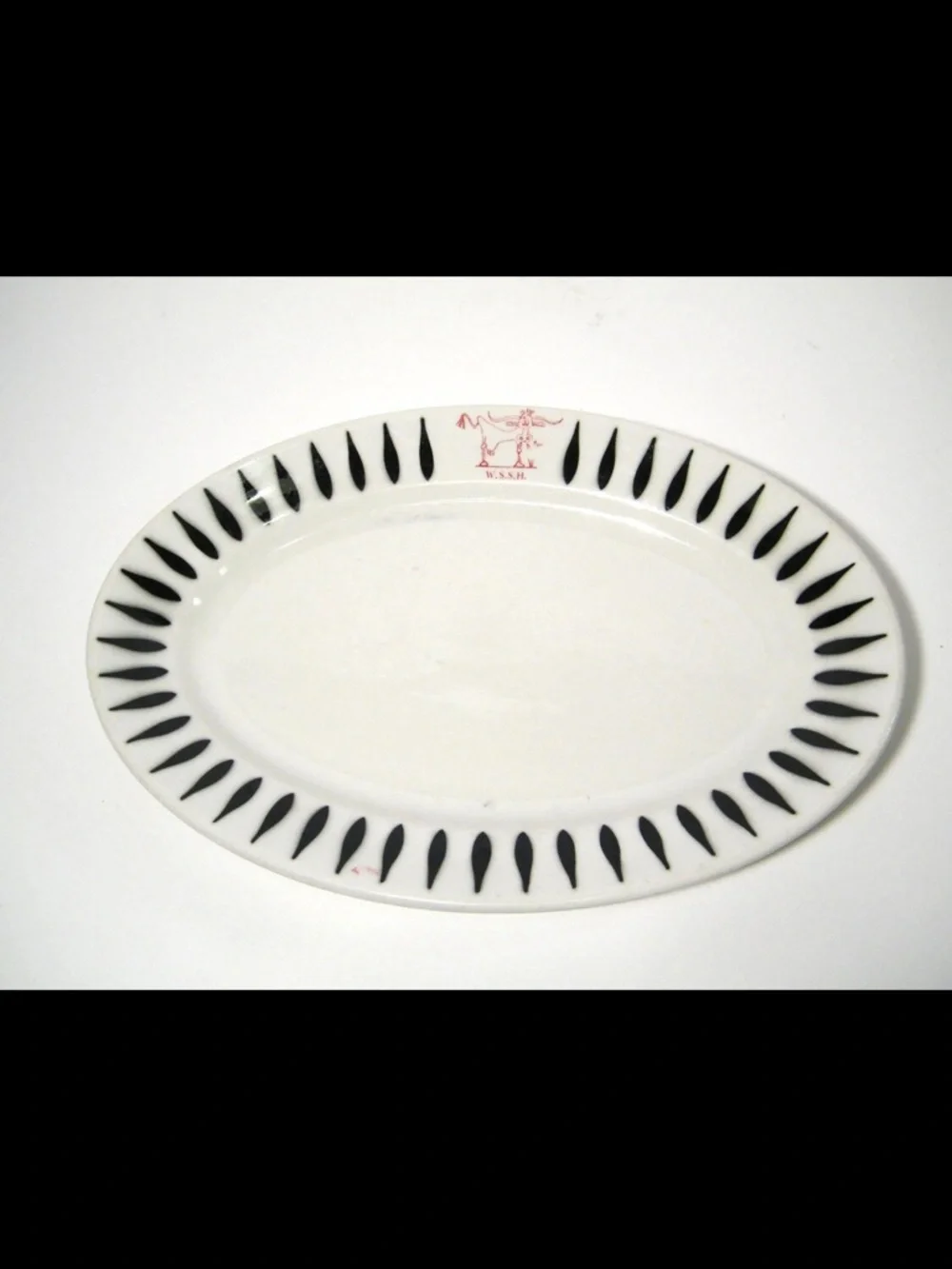 Vintage Jackson China WSSH Steak Platter. Collectible | Ceramic | 11 × 8 | USA